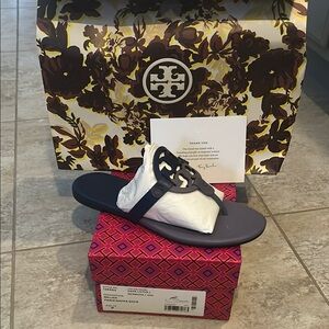 Tory Burch Navy Sandals